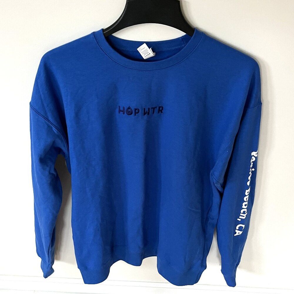 Men's Tultex HopWtr Logo Blue Sweatshirt Size M